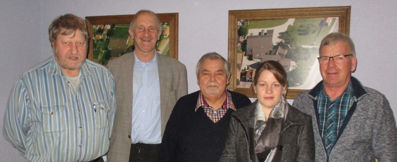 Von links: Otto Heinemeyer, Joachim Stnkel, Horst Haupt, Anna-Lena Lampe und Manfred Rose